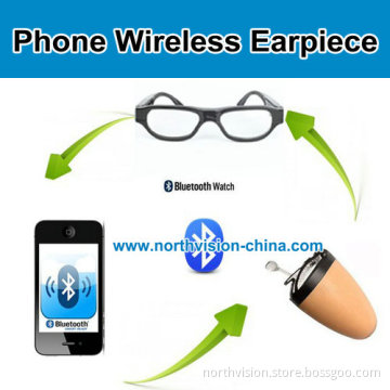 Wireless Magnetic Bluetooth Earpiece with Glasses